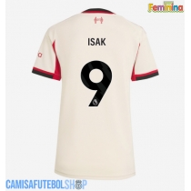 Camisa de time de futebol Liverpool Alexander Isak #9 Replicas 2º Equipamento Feminina 2025-26 Manga Curta